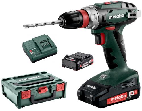 Accuboormachine METABO BS 18 Quick 2x2,0 Li-Power, SC60 602217500