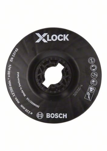 BOSCH X-LOCK Steunplaat, middel 125 mm, 12.500 tpm 2608601715