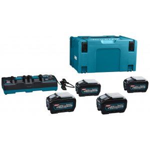 MAKITA Li-ion XGT 40V set 4 stuks BL4050F+1 stuks DC40RB+1 stuks Makpac 191U42-2