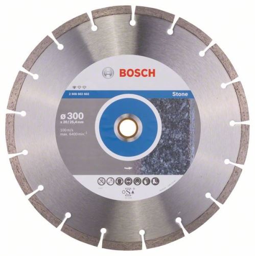 BOSCH Diamantdoorslijpschijf Standaard voor Steen 300 x 20/25,40 x 3,1 x 10 mm 2608602602