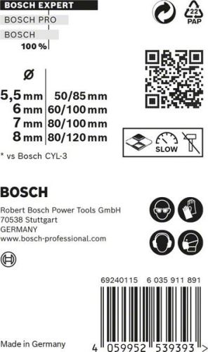 BOSCH EXPERT CYL-9 MultiConstruction 5.5/6/7/8 (4 stuks) 2608900646