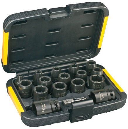 DeWALT Slagmoersleutelset (17-delig) DT7506