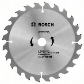 BOSCH Zaagblad Eco voor Hout 190x2,2/1,4x20 24T 2608644375