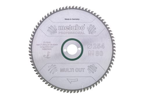 METABO Zaagblad "MULTI CUT - PROFESSIONAL", 220 x 30 mm, 80 tanden, 10° 628084000