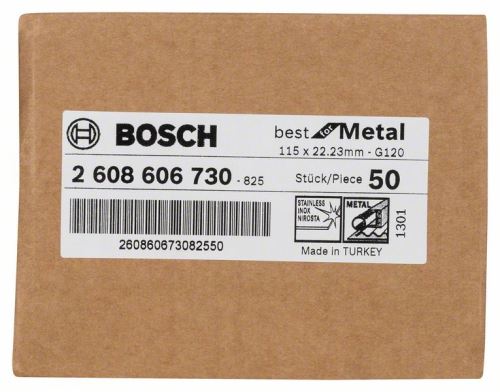 BOSCH Vezelslijpschijf R574, Best for Metal D = 115 mm; G = 120 2608606730