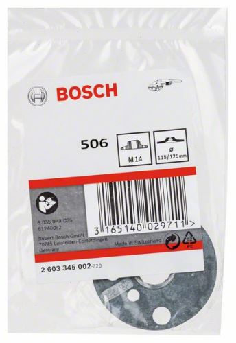 BOSCH Ronde moer met flensdraad M 14 115/125 mm 2603345002