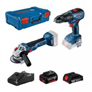 Bosch Professional set: accu haakse slijper GWS 18V-10 + accu combischroevendraaier GSB 18V-50 + 1x accu 2,0 Ah + 1x accu 5,0 Ah in XL-BOXX 0615990M9K