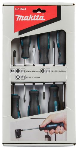 MAKITA schroevendraaierset 6-dlg (PH, PZ, SL) E-13524