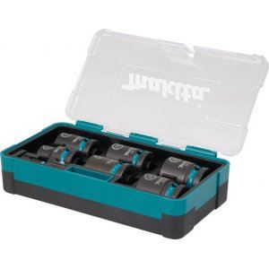 MAKITA dopsleutelset 1/2" vierkant IMPACT ZWART 7-dlg E-16592