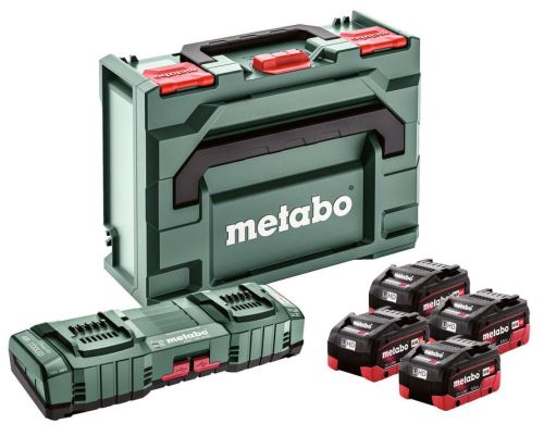 METABO Basisset (lader + accu's) 18V / 4 x LiHD 5,5 Ah + ASC 145 DUO + koffer 685180000