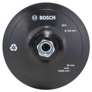 BOSCH Rubberschuurplateau voor haakse slijpmachines, klittenband, 125 mm D = 125 mm 2609256272