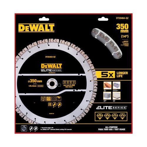 DeWALT gesegmenteerd diamantzaagblad, 350 mm DT20464