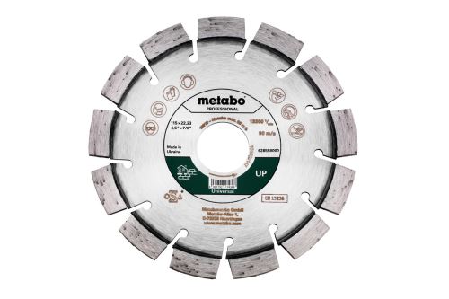 METABO Diamantdoorslijpschijf Dia-TS 115x22,23 mm - UP, Universeel, Professioneel 628558000