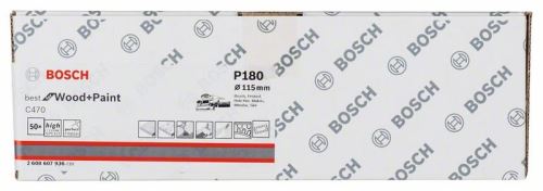 BOSCH Schuurpapier C470, (50 stuks) 115 x 230 mm, 180 2608607936