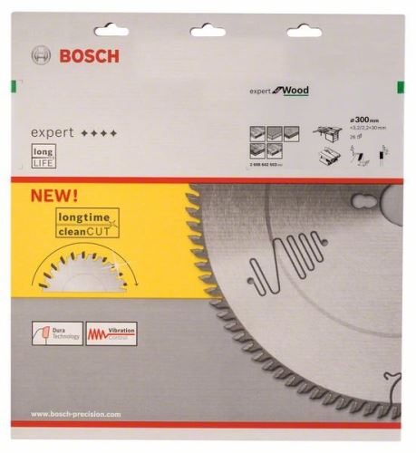 BOSCH Zaagblad Expert voor Hout 300 x 30 x 3,2 mm, 26 2608642503