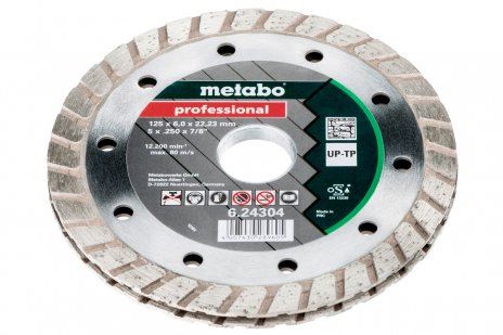 METABO Diamantfreesschijf, 125 x 6 x 22,23 mm, "PROFESSIONAL", "UP-TP" 624304000