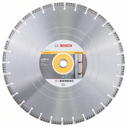 BOSCH Diamantdoorslijpschijf Standaard voor Universeel 450 × 25,4 450x25,4x3,6x10mm 2608615074