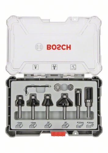 BOSCH Messenset met 6 mm spindel Trim&Edging, 6-dlg 2607017468