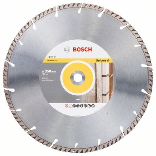 BOSCH Diamantdoorslijpschijf Standaard voor Universeel 350×20 350x20x3,3x10mm 2608615070