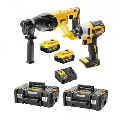 DEWALT Accuset, accuhamer + accuslagschroevendraaier DCK2023M2T