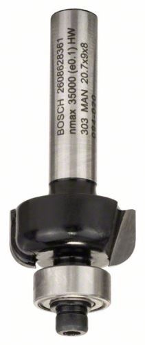 BOSCH Profielfrees E 8 mm, R1 4 mm, D 20,7 mm, L 9 mm, G 53 mm 2608628361