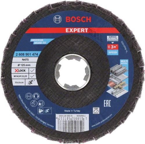 BOSCH EXPERT X-LOCK lamellair N475 SCM middel 125mm 2608901474