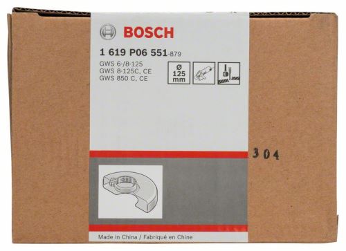 BOSCH Beschermkap met afdekplaat 125 mm 1619P06551