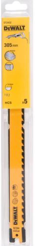 DeWALT Zaagblad 305 mm voor snelle en grove boogsneden in hout (5 stuks) DT2432