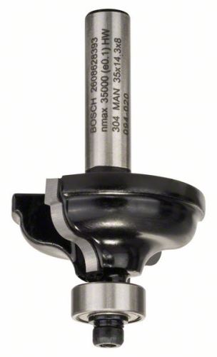 BOSCH Profielfrees A 8 mm, R1 4,8 mm, B 11 mm, L 14,3 mm, G 57 mm 2608628393