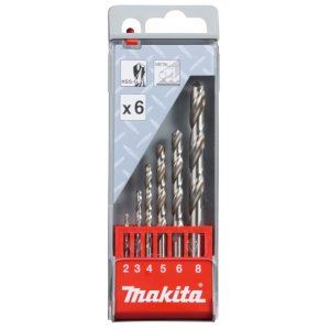 MAKITA metaalborenset HSS-G 1,5/2/2,5/3/3,2/3,5/4/4,5/5/5,2/5,5/6/6,5 mm, 13-dlg D-54019