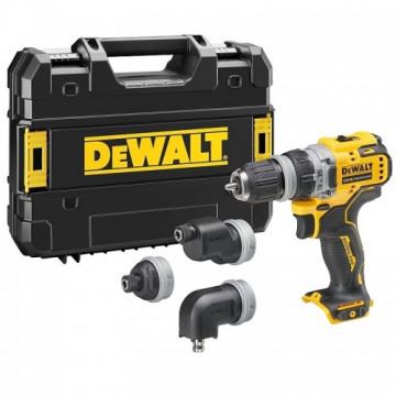 DEWALT Accuboormachine met multifunctionele kop 12V zonder accu DCD703NT