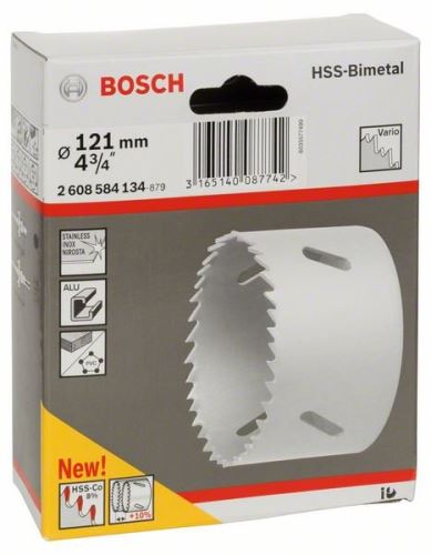 BOSCH HSS-bimetaal perforator voor standaard adapter 121 mm, 4 3/4" 2608584134