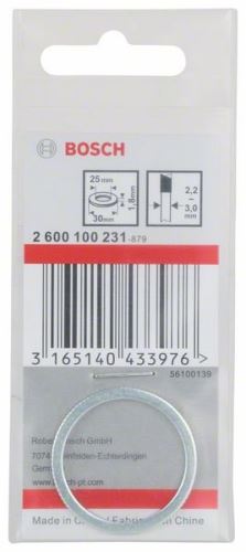 BOSCH Reductiering voor zaagbladen 30 x 25 x 1,8 mm 2600100231