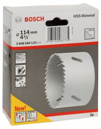 BOSCH HSS-bimetaal perforator voor standaard adapter 114 mm, 4 1/2" 2608584133