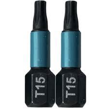 MAKITA torsiebit 1/4" IMPACT BLACK T15, 25 mm 2 stuks B-63666