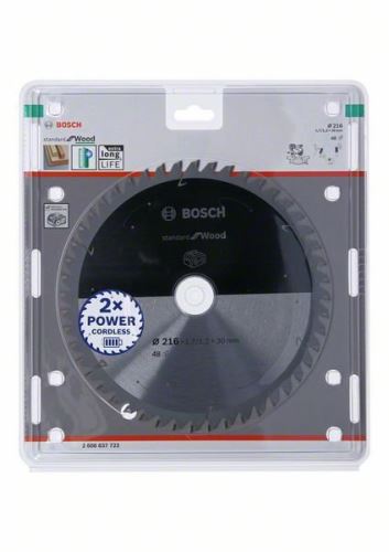 BOSCH Zaagblad voor accuzagen; Standaard voor hout 216x30x1,7/1,2x48T 2608837723