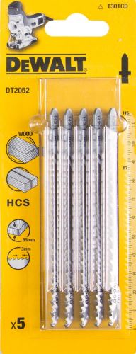 DeWALT Zaagblad HCS, voor hout, 116 mm (5 stuks) DT2052