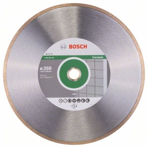 BOSCH Diamantdoorslijpschijf Standaard voor Keramiek 350 x 30+25,40 x 2 x 7 mm 2608602541