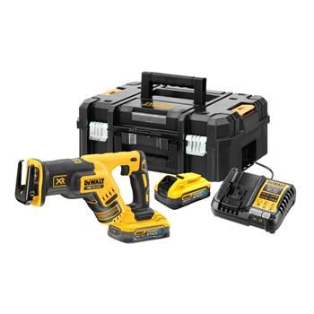 DeWALT Accu-reciprozaag, 2x 5Ah POWERSTACK accu DCS367H2T