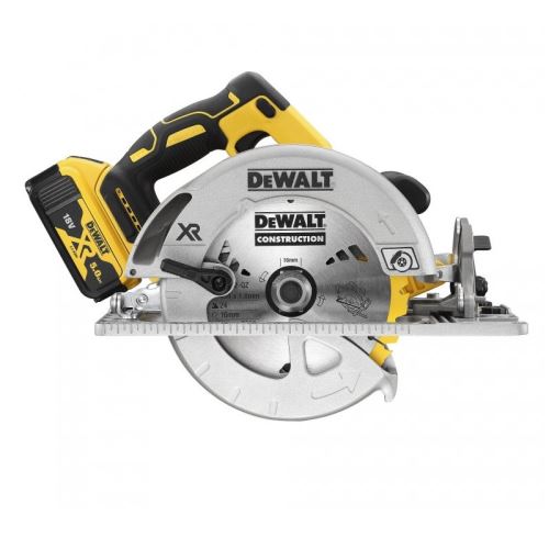 DeWALT Accu-cirkelzaag XR 184 mm, 2x 5,0 Ah Li-Ion, in koffer TSTAK DCS572P2