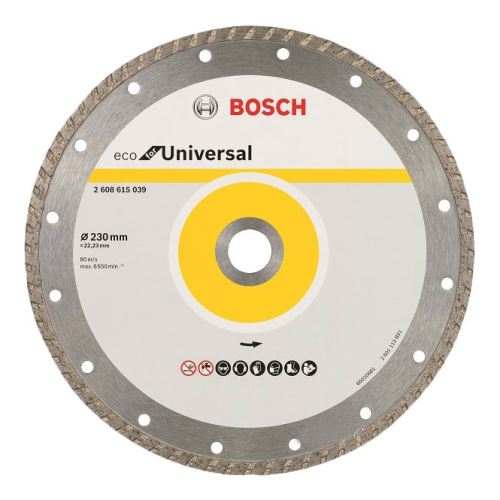 BOSCH Diamantdoorslijpschijf ECO Voor Universeel 230x22,23x3,0x7 2608615039