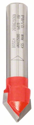 BOSCH V-gleuffrees 8 mm, L 12,7 mm, L 10 mm, G 44,5 mm, 90° 2608629369