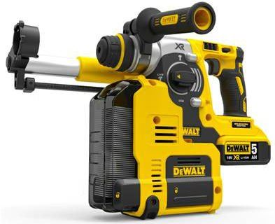 DeWALT borstelloze hamer 18 V XR Li-Ion met geïntegreerd sys. door afzuiging DCH275P2