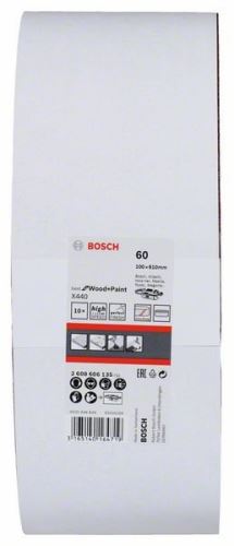 BOSCH 10-delige schuurbandenset X440 100 x 610 mm, 60 2608606135