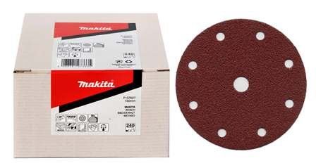 MAKITA schuurpapier Klittenband 150 mm 6 gaten K400, 50 stuks P-37649