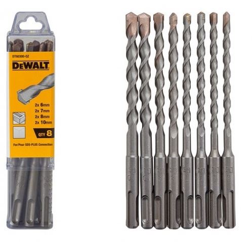 DeWALT SDS-Plus borenset, lengte 160 mm (8 stuks) DT60300