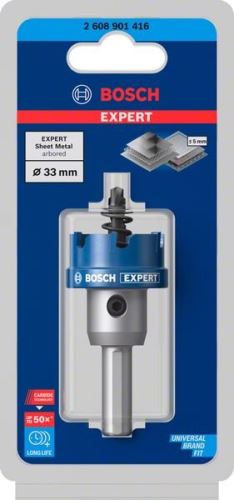 BOSCH EXPERT hardmetalen gatenpons Plaatwerk 33 mm 2608901416