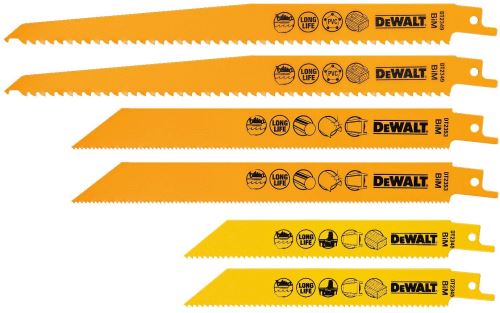 DeWALT Zaagbladenset in opbergkoffer / 2 × DT2345, DT2349, 2 × DT2353 / (6 stuks) DT2444