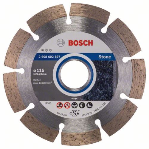 BOSCH Diamantdoorslijpschijf Standaard voor Steen 230 x 22,23 x 2,3 x 10 mm 2608602601