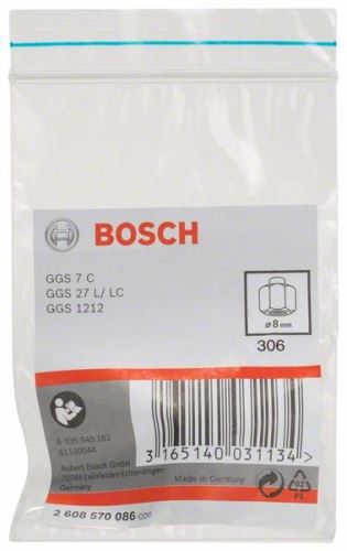 BOSCH Spantang met spanmoer 8 mm 2608570086